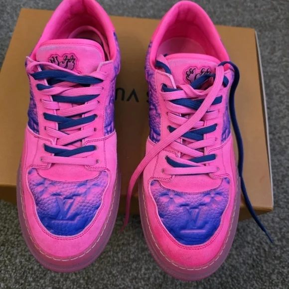 Louis Vuitton Pink and Purple Men's Sneakers